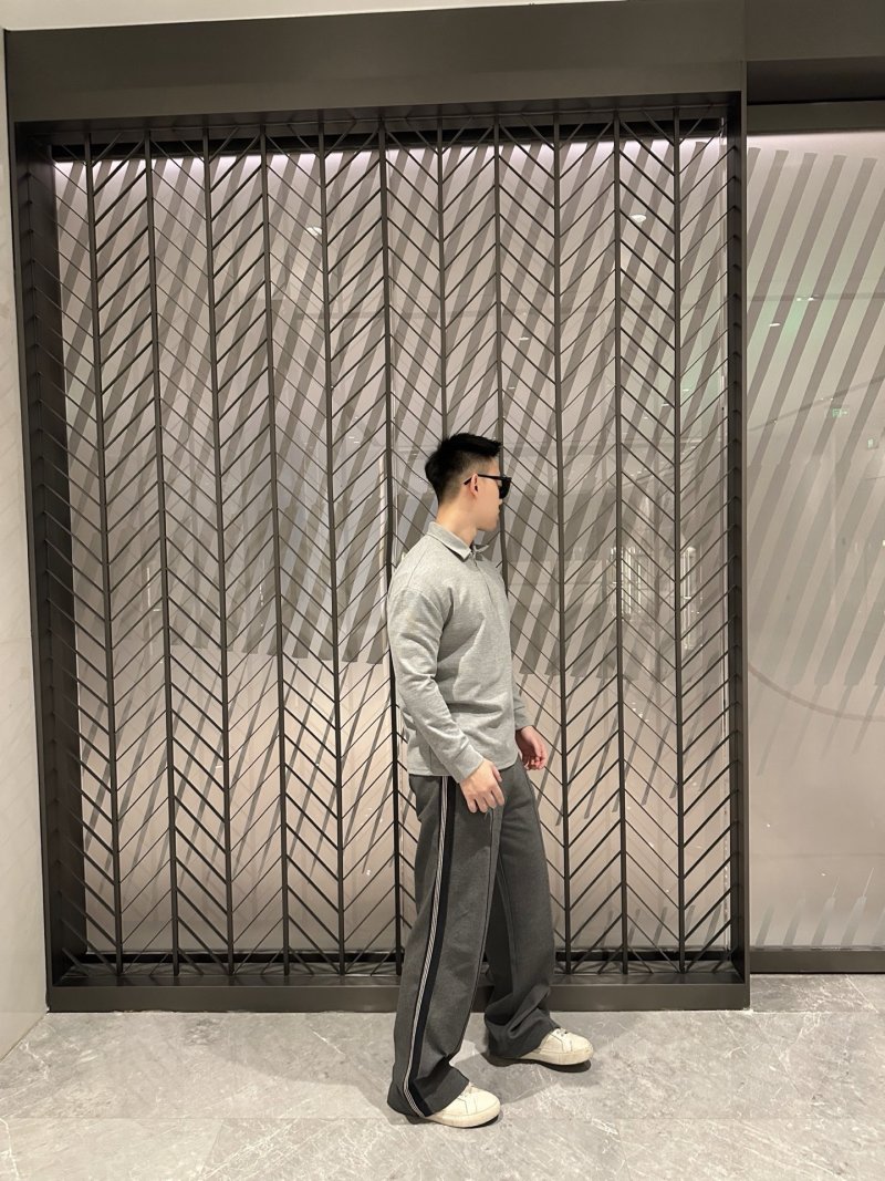 Essentials Fear of God Charcoal Straight Leg Track Pants view