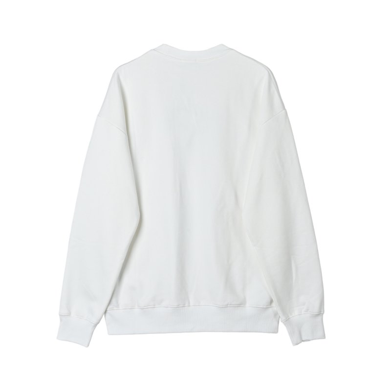 White Oversized Hoodie with Graphic Print view