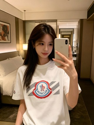 Moncler Logo White T-Shirt view 5