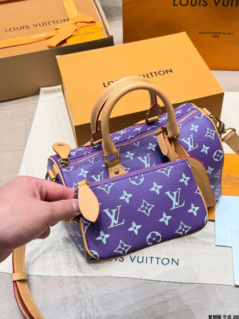Louis Vuitton Speedy P209 Purple Monogram Canvas Handbag view