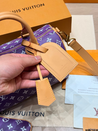 Louis Vuitton Speedy P209 Purple Monogram Canvas Handbag view 6