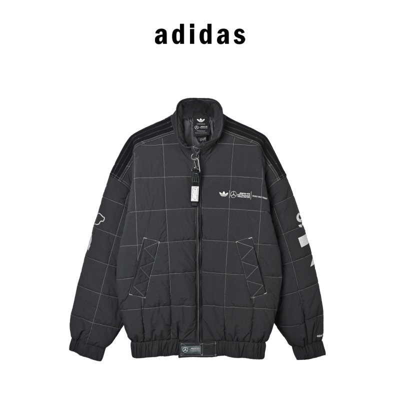 Adidas Black Quilted Puffer Jacket view