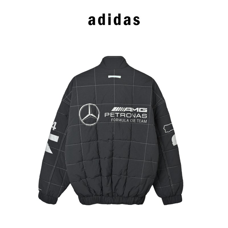 Adidas Black Quilted Puffer Jacket view