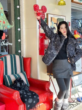 Gucci GG Monogram Black Down Puffer Jacket view 2