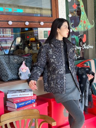 Gucci GG Monogram Black Down Puffer Jacket view 5