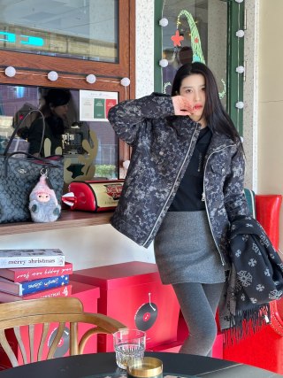 Gucci GG Monogram Black Down Puffer Jacket view 7