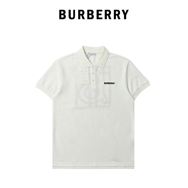 Burberry White Short-Sleeve Polo Shirt view