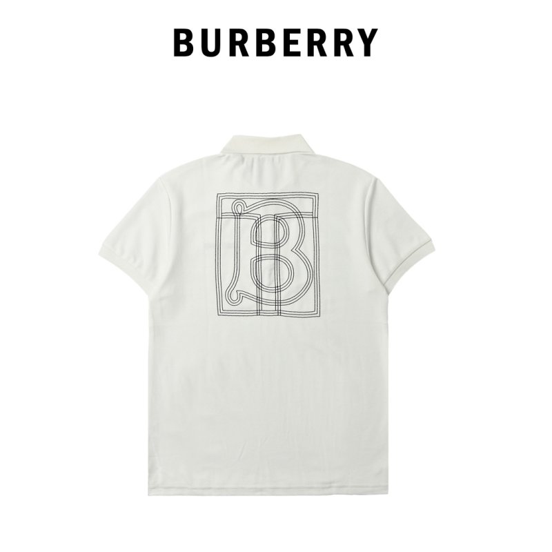 Burberry White Short-Sleeve Polo Shirt view