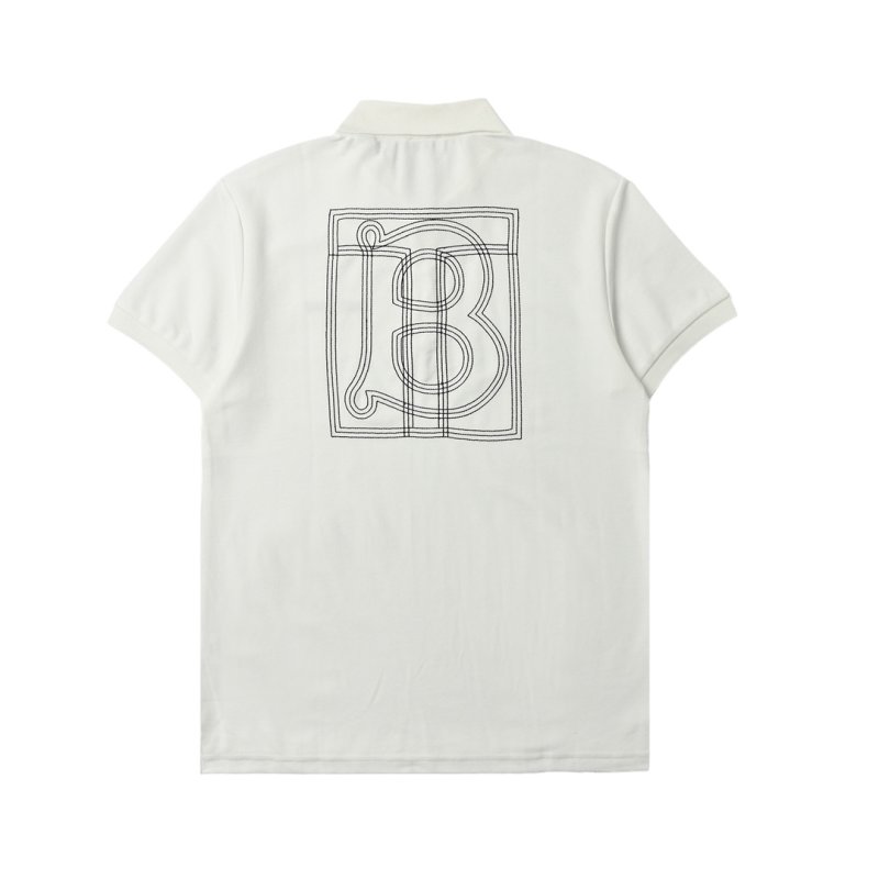 Burberry White Short-Sleeve Polo Shirt view