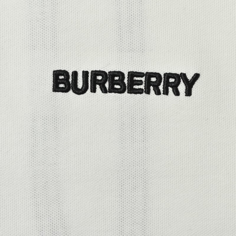 Burberry White Short-Sleeve Polo Shirt view
