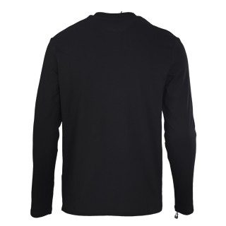 Celine Black Long Sleeve Embroidered Logo T-Shirt view 3