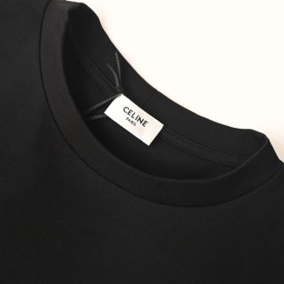 Celine Black Long Sleeve Embroidered Logo T-Shirt view 4