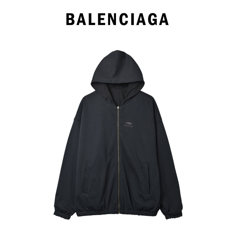 Black & Burgundy Colorblock Windbreaker Jacket view