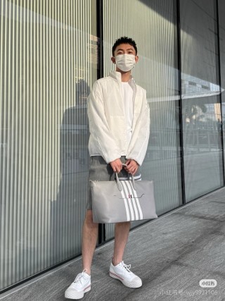 Adidas White Windbreaker Jacket view 1