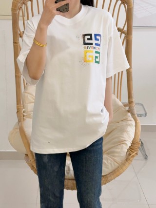 Givenchy Colorblock Logo White T-Shirt