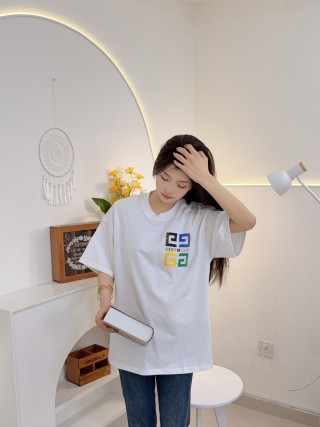 Givenchy Colorblock Logo White T-Shirt view 3