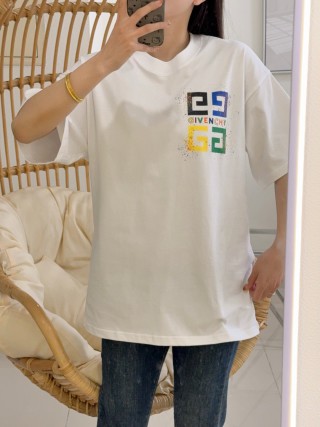 Givenchy Colorblock Logo White T-Shirt view 5