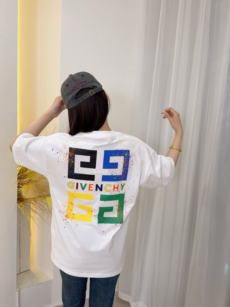 Givenchy Colorblock Logo White T-Shirt view