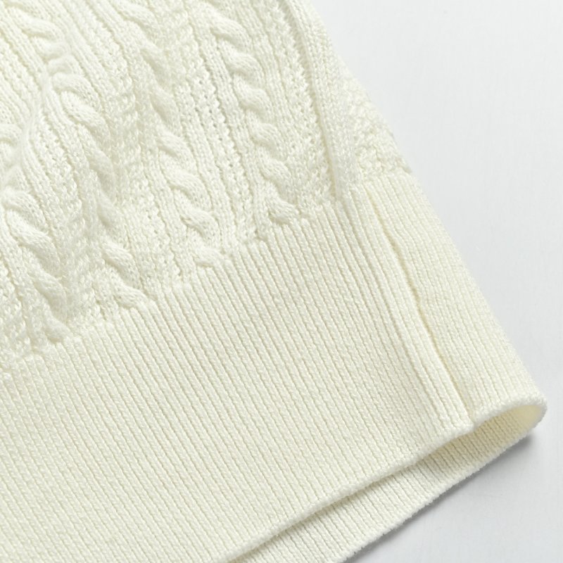 Polo Ralph Lauren Cable Knit Cream Polo Shirt view