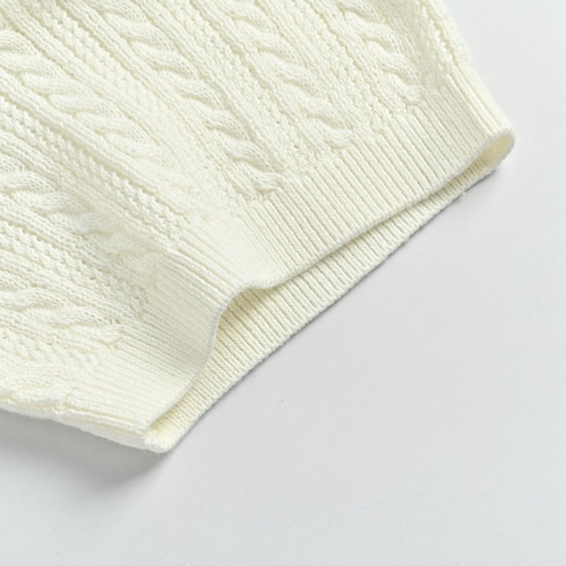 Polo Ralph Lauren Cable Knit Cream Polo Shirt view