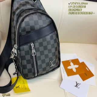 Louis Vuitton Monogram Damier Crossbody Sling Bag Black view 7