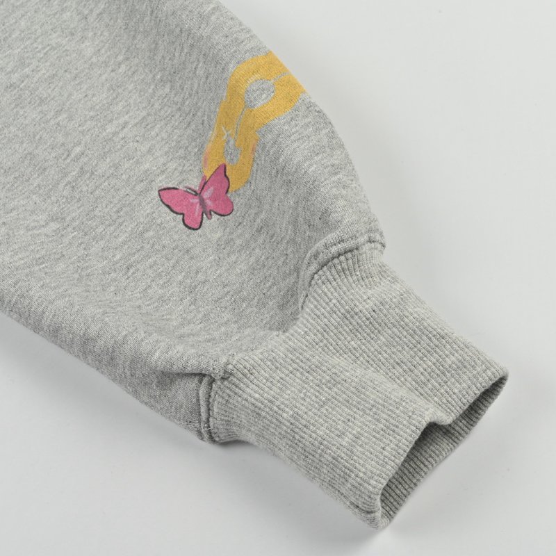Oversized Graphic Hoodie Grey with Colorful Print view
