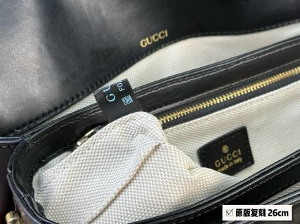 Gucci 1955 Horsebit Shoulder Bag Black view 6