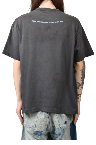 Matrix Graphic Print Oversized T-Shirt Charcoal view 2