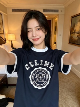 Black Oversized Graphic Logo T-Shirt with White Circle Emblem view 4