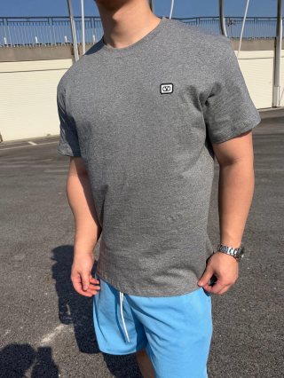 Essentials Grey Crew Neck Short Sleeve T-Shirt view 4