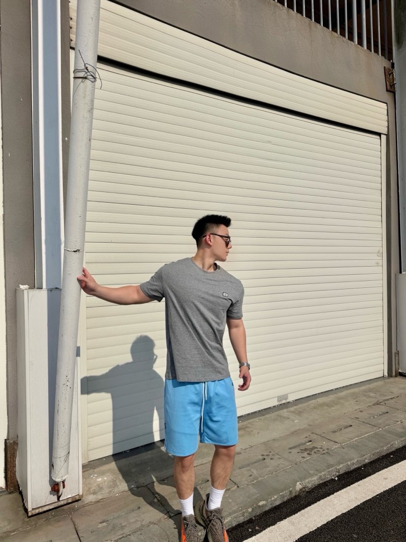 Essentials Grey Crew Neck Short Sleeve T-Shirt view