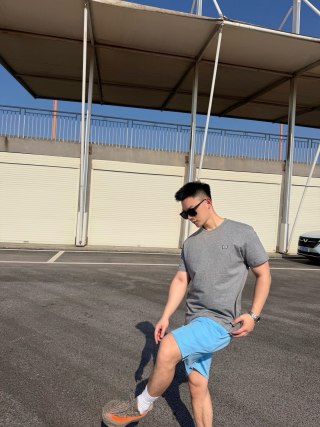 Essentials Grey Crew Neck Short Sleeve T-Shirt view 7