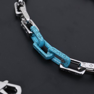 Louis Vuitton Monogram Chain Necklace - Multi-Color Palladium view 6