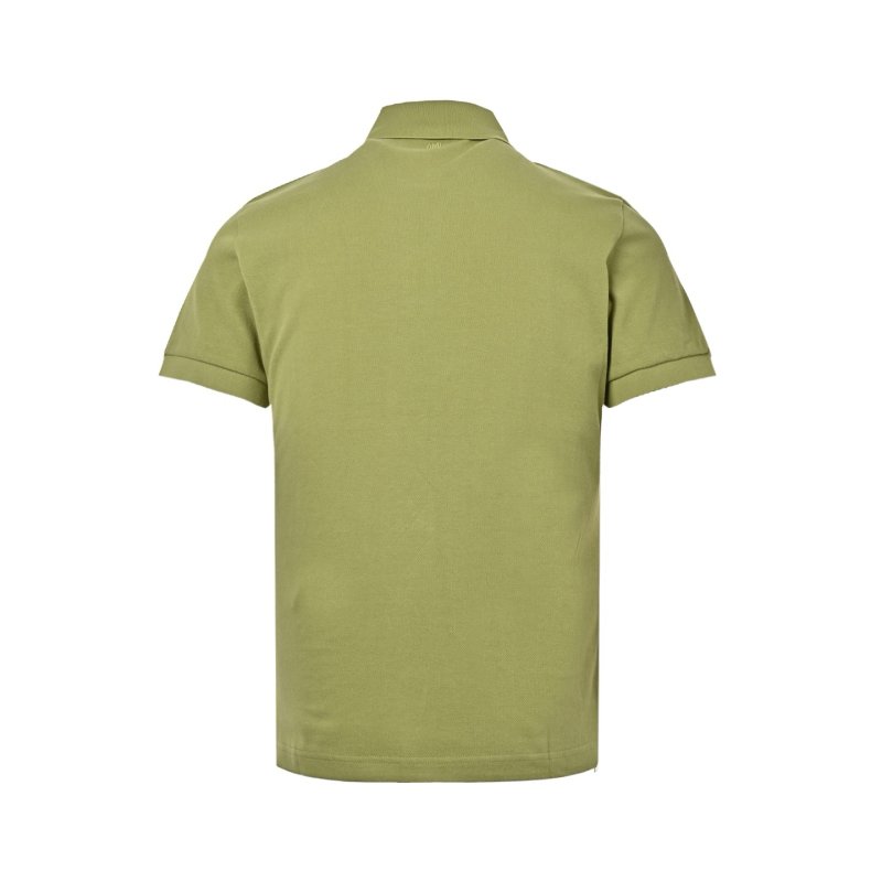 Ami Paris Heart Logo Polo Shirt – Sage Green view