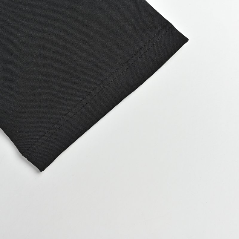 Black Oversized Graphic Print T-Shirt with Red Logo view