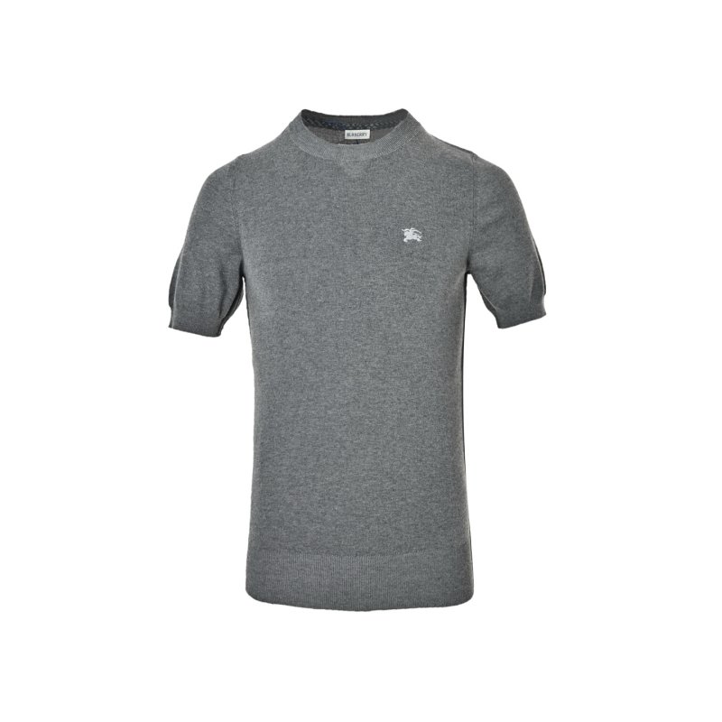 Grey Crewneck Short Sleeve T-Shirt view