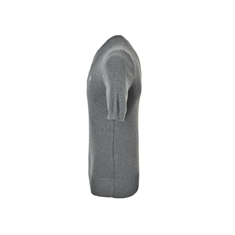 Grey Crewneck Short Sleeve T-Shirt view
