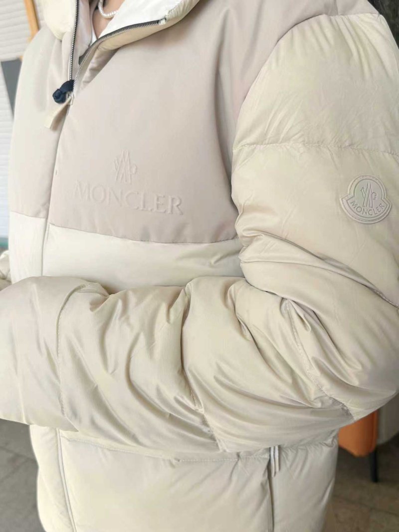 Moncler Cream Puffer Down Jacket