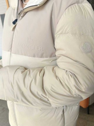 Moncler Cream Puffer Down Jacket view 1