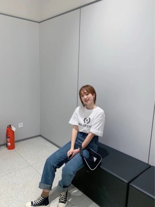Balenciaga Crest Logo White T-Shirt view 3