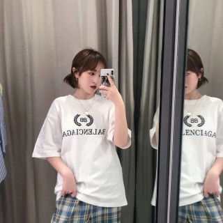 Balenciaga Crest Logo White T-Shirt view 9