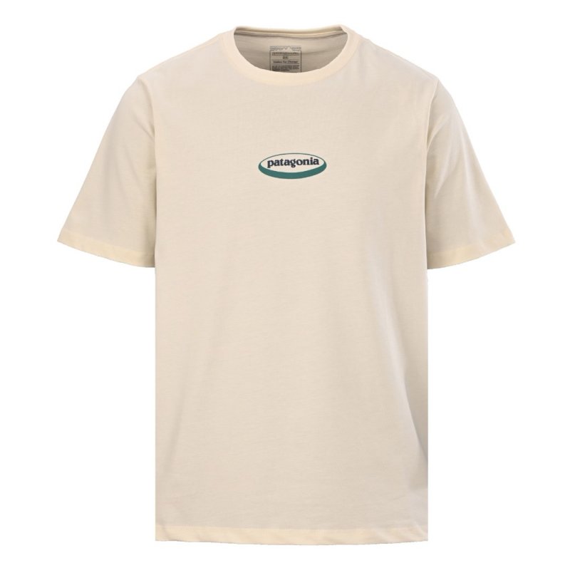 Patagonia Heritage Oval Logo Cream Short Sleeve T-Shirt view
