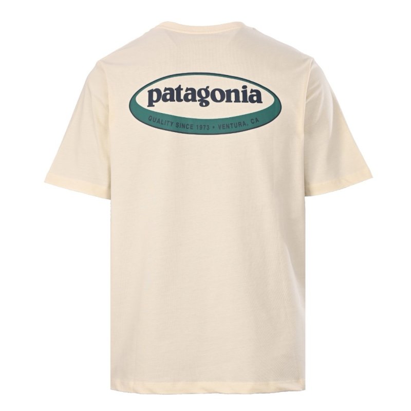 Patagonia Heritage Oval Logo Cream Short Sleeve T-Shirt view
