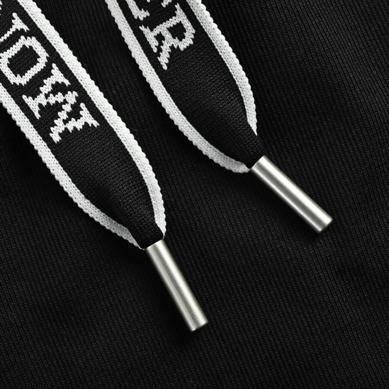 Moncler Black Shorts with Tape Detail view