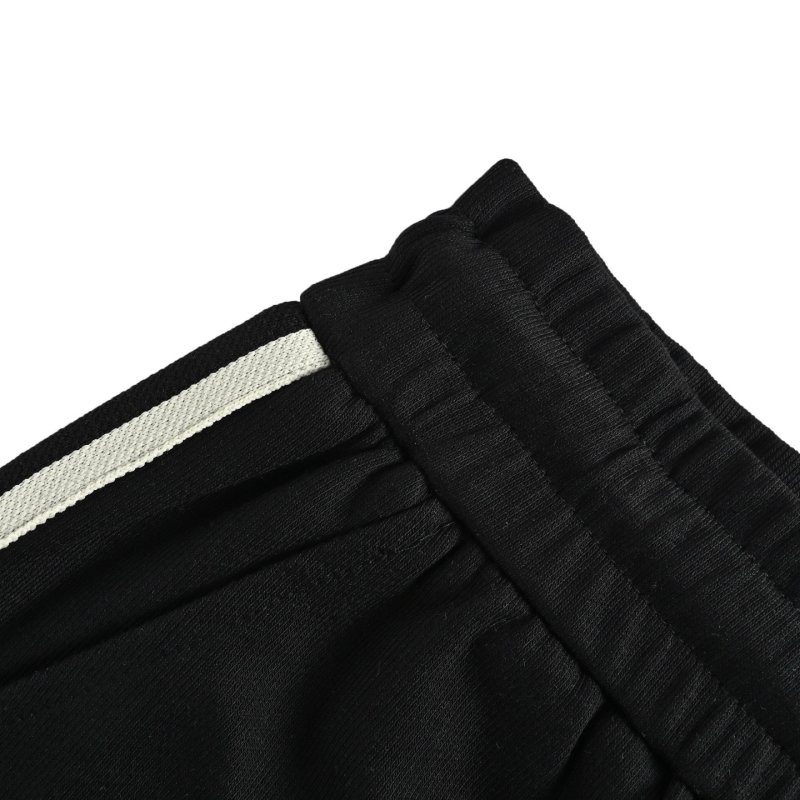 Moncler Black Shorts with Tape Detail view