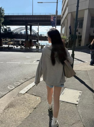 Miu Miu Grey Logo Zip Hoodie view 2