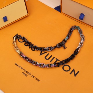 Louis Vuitton Paradis Chain Necklace Multi-Metal view 6