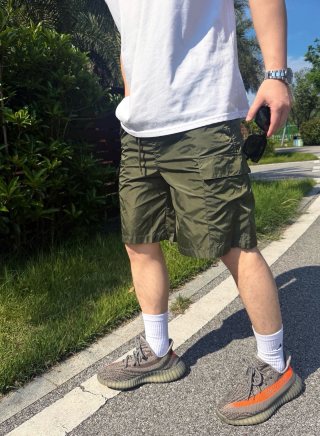Olive Camo Technical Shorts view 2