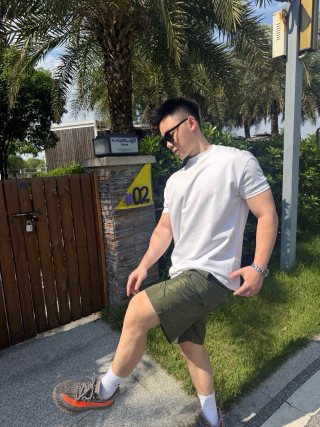 Olive Camo Technical Shorts view 4