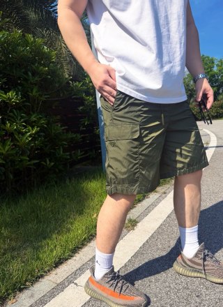 Olive Camo Technical Shorts view 5